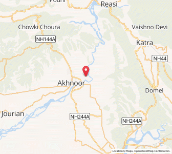 Map of Partapkot, Kashmir