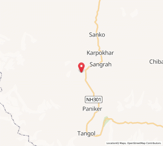 Map of Partek, Kashmir