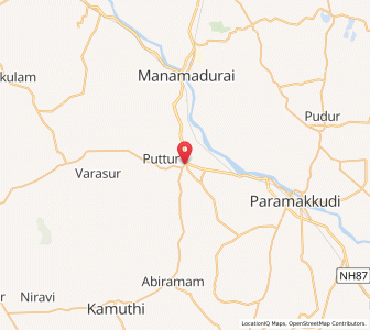 Map of Partibanur, Tamil Nadu