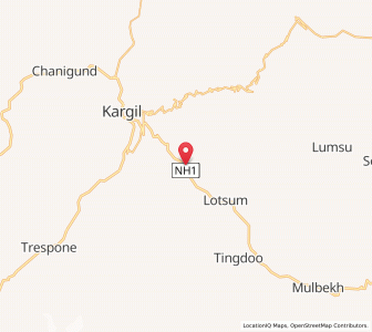 Map of Pashkyum, Kashmir