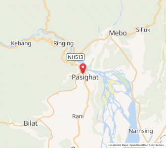 Map of Pasighat, Arunachal Pradesh