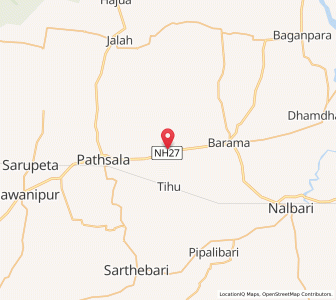 Map of Patacharkuchi, Assam