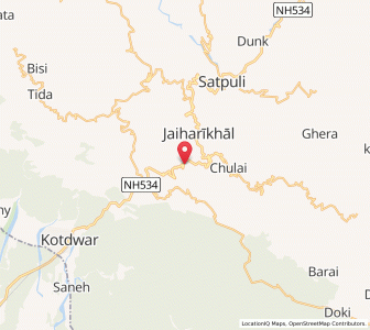 Map of Pataguni, Uttarakhand