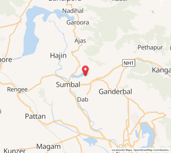 Map of Patarmul, Kashmir