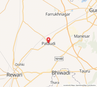 Map of Pataudi, Haryana