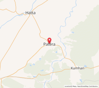 Map of Patera, Madhya Pradesh