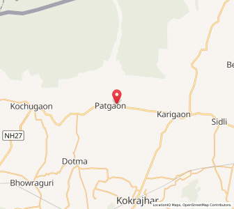 Map of Patgaon, Assam