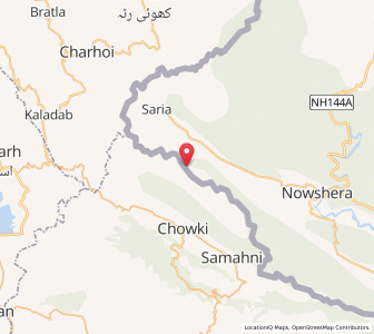 Map of Path, Kashmir