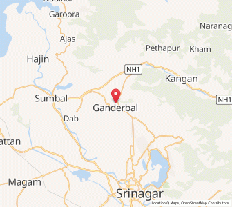 Map of Patha Arampura, Kashmir