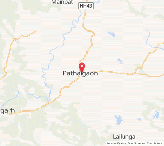 Map of Pathalgaon, Chhattisgarh