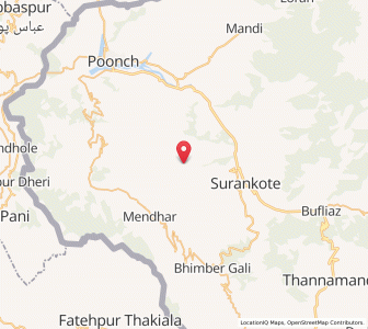 Map of Pathana Tir, Kashmir