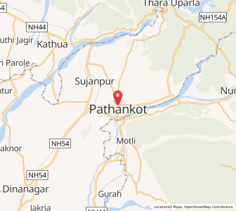 Map of Pathankot, Punjab