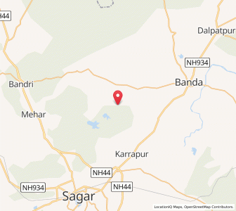 Map of Pathariyabyas, Madhya Pradesh