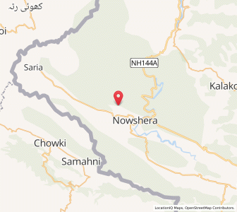 Map of Pathlan, Kashmir