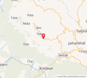 Map of Pathur, Uttarakhand