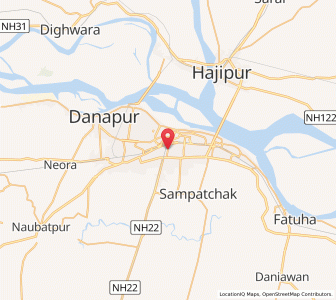 Map of Patna, Uttar Pradesh