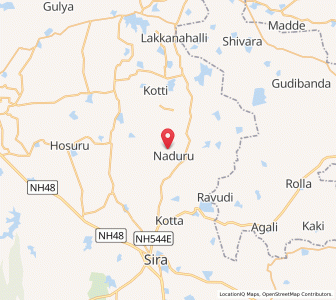 Map of Patnaikanhalli, Karnataka