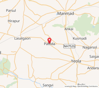 Map of Patode, Maharashtra