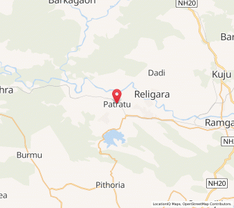 Map of Patratu, Jharkhand