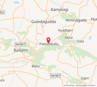 Map of Pattadakal, Karnataka