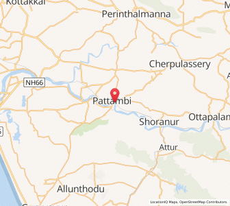 Map of Pattambi, Kerala