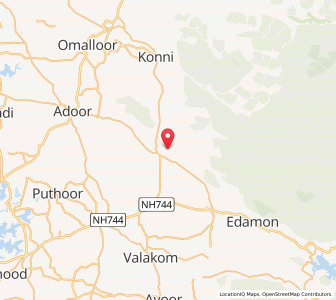 Map of Pattanapuram, Kerala
