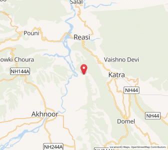 Map of Patthi, Kashmir