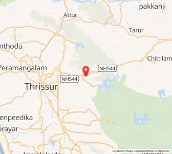 Map of Pattikad, Kerala