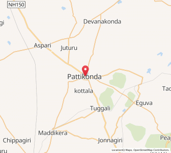 Map of Pattikonda, Andhra Pradesh