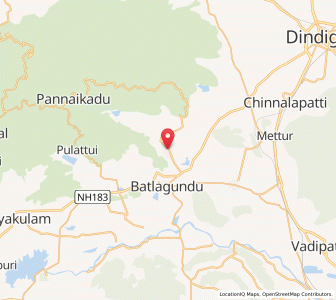 Map of Pattiveeranpatti, Tamil Nadu