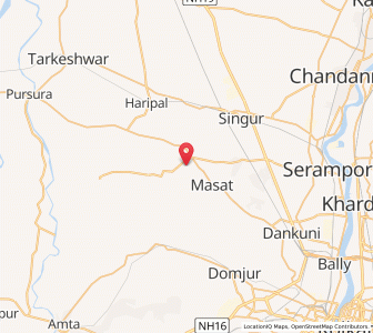 Map of Patul, West Bengal