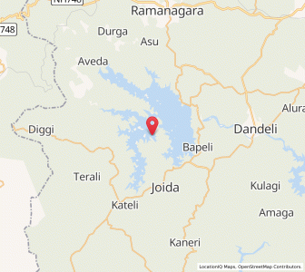 Map of Patya, Karnataka
