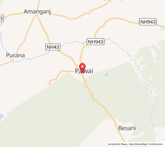 Map of Pawai, Bihar