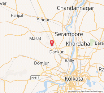 Map of Payragacha, West Bengal