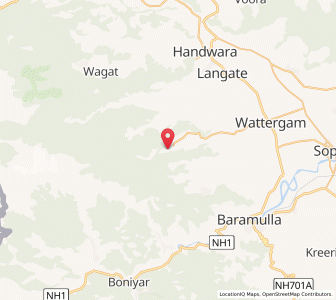 Map of Pazalpur, Kashmir