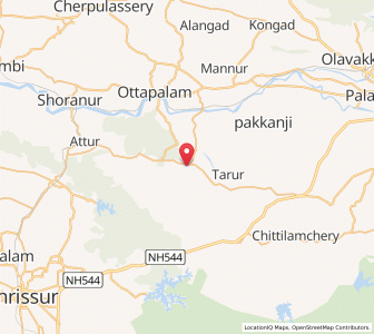 Map of Pazhayannur, Kerala