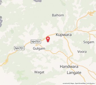 Map of Pazipura, Kashmir