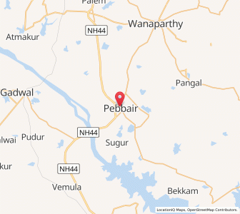 Map of Pebberu, Andhra Pradesh