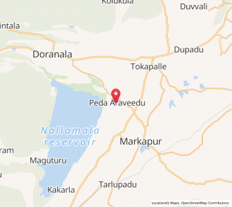 Map of Pedda Aravidu, Andhra Pradesh