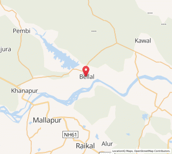Map of Pedda Bellala, Andhra Pradesh
