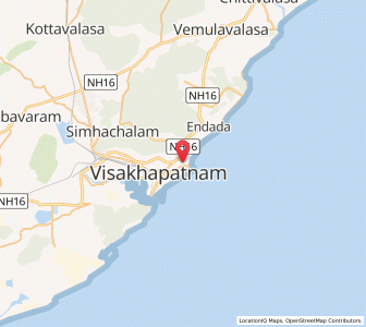 Map of Pedda Waltair, Andhra Pradesh