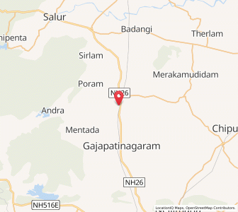 Map of Peddamanapuram, Andhra Pradesh