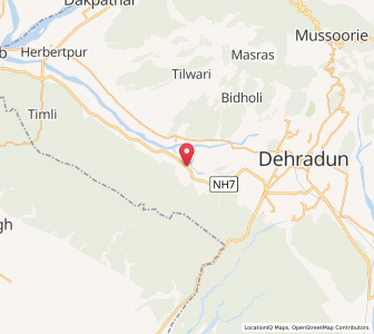 Map of Pelio, Uttarakhand