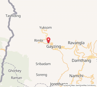 Map of Pelling, Sikkim