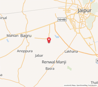 Map of Pempura, Rajasthan