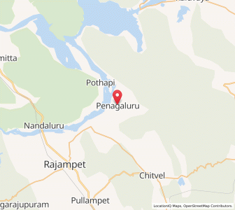 Map of Penagaluru, Andhra Pradesh