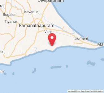 Map of Periyapattinam, Tamil Nadu
