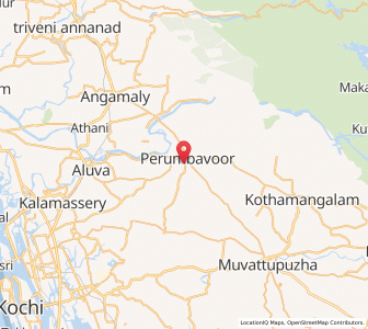 Map of Perumbavoor, Kerala