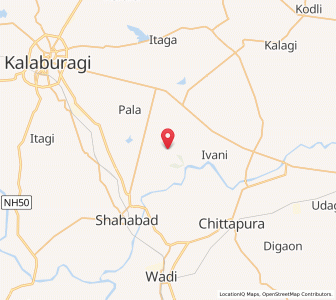 Map of Pet Sirur, Karnataka