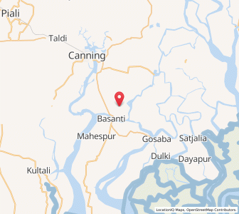 Map of Petakhali, West Bengal